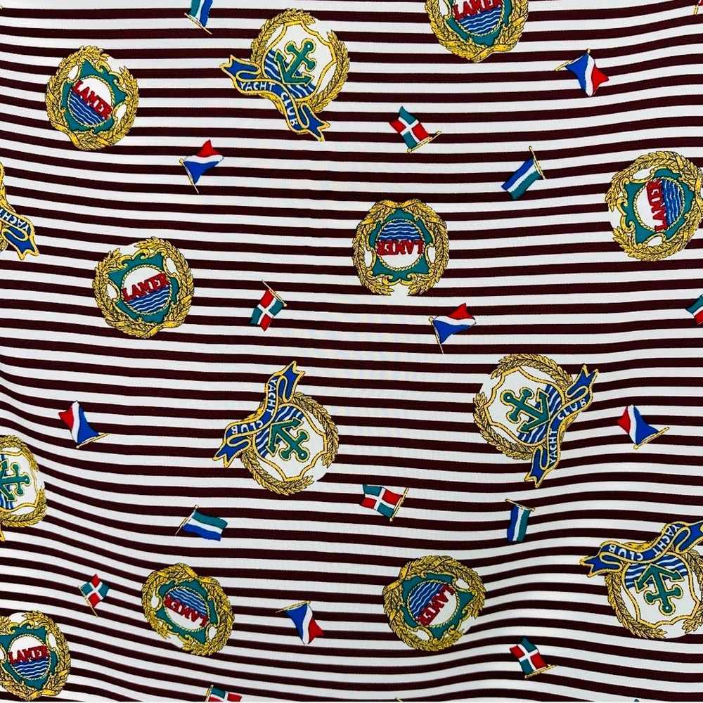 Rare‼️NWT SILKLETTE Yacht Club Fine Silk Bandana / Kerchief - Picture 6 of 6